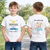Camiseta personalizada unissex branca - Infantil - Impressão frente e costas